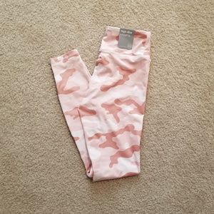 Forever 21 Pink Cameo High Rise Leggings